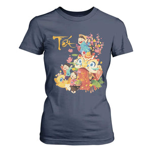 Funny Tet Vietnamese New Year 2025 Viet Holiday T Shirt For Women TS11 Navy Print Your Wear
