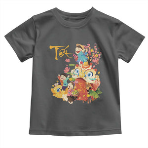 Funny Tet Vietnamese New Year 2025 Viet Holiday Toddler T Shirt TS11 Dark Heather Print Your Wear