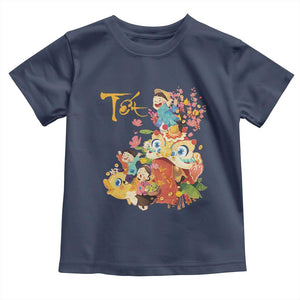 Funny Tet Vietnamese New Year 2025 Viet Holiday Toddler T Shirt TS11 Navy Print Your Wear