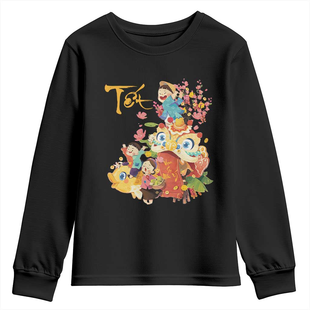 Funny Tet Vietnamese New Year 2025 Viet Holiday Youth Sweatshirt TS11 Black Print Your Wear