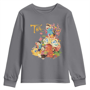Funny Tet Vietnamese New Year 2025 Viet Holiday Youth Sweatshirt TS11 Charcoal Print Your Wear