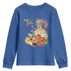Funny Tet Vietnamese New Year 2025 Viet Holiday Youth Sweatshirt TS11 Royal Blue Print Your Wear