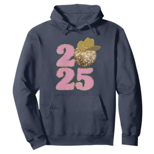Howdy New Year 2025 Hoodie Happy New Year Sparkling Cowboy Cowgirl TS11 Navy Print Your Wear
