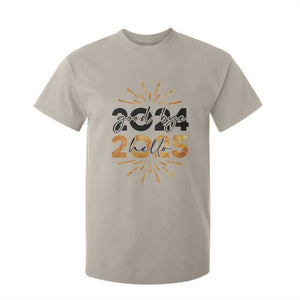 Goodbye 2024 Hello 2025 T Shirt For Kid New Year's Eve Party TS11 Sand Print Your Wear