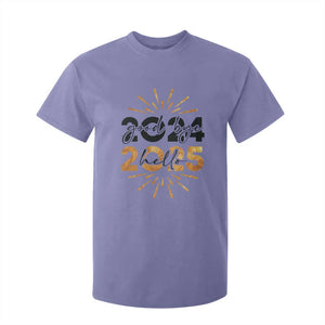 Goodbye 2024 Hello 2025 T Shirt For Kid New Year's Eve Party TS11 Violet Print Your Wear