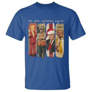 Trump 2024 We Won America Again T Shirt TS11 Royal Blue Print Your Wear