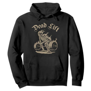 Funny Deadlifts Lifting Weights Gym Skeleton Hoodie TS11 Black Print Your Wear