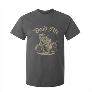 Funny Deadlifts Lifting Weights Gym Skeleton T Shirt For Kid TS11 Dark Heather Print Your Wear