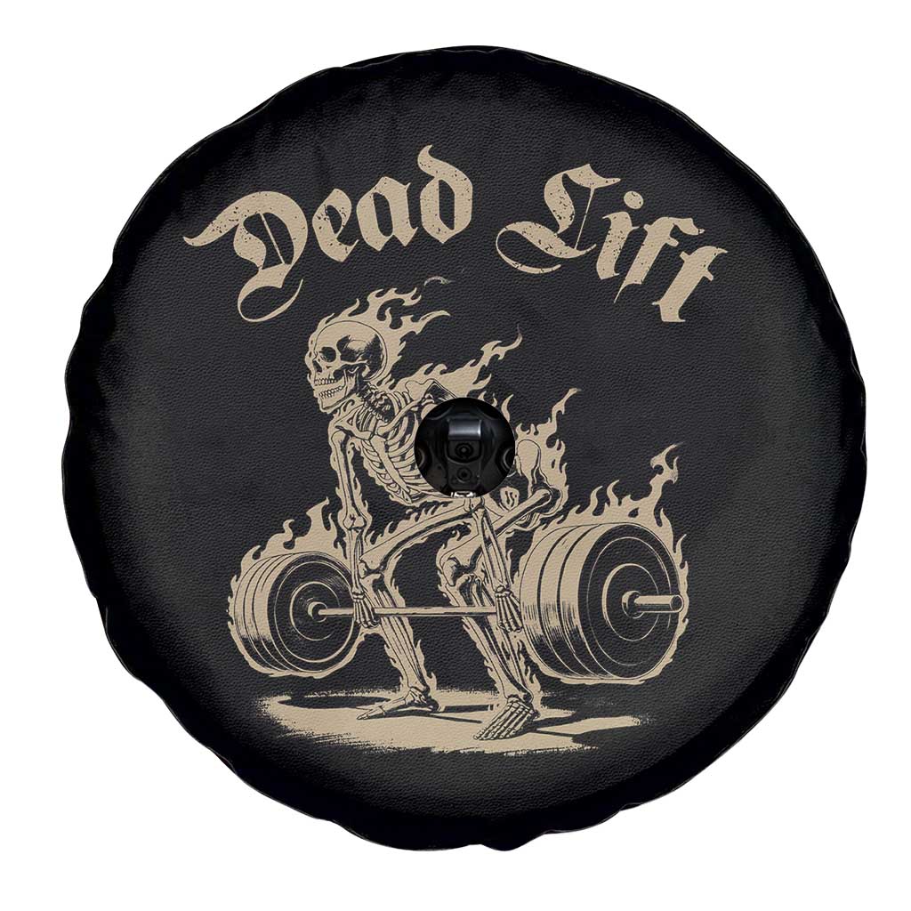 Funny Deadlifts Lifting Weights Gym Skeleton Spare Tire Cover TS11 Print Your Wear