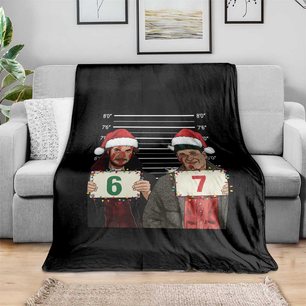 Funny 67 Christmas Movie Throw Blanket Six Seven Wet Bandits Home Xmas Alone TS11 Print Your Wear