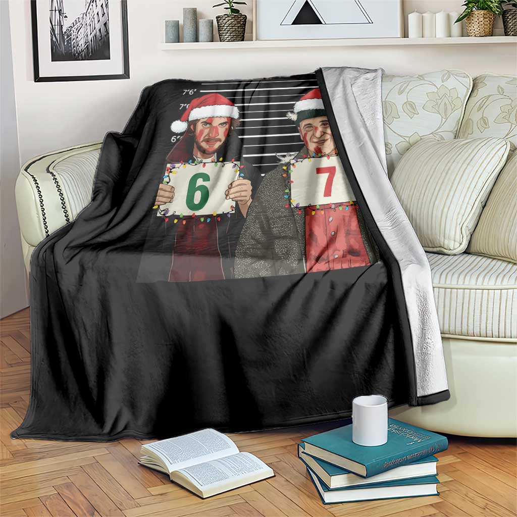 Funny 67 Christmas Movie Throw Blanket Six Seven Wet Bandits Home Xmas Alone TS11 Print Your Wear