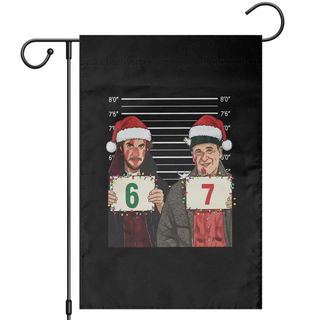 Funny 67 Christmas Movie Garden Flag Six Seven Wet Bandits Home Xmas Alone TS11 Black Print Your Wear