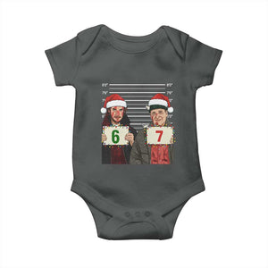 Funny 67 Christmas Movie Baby Onesie Six Seven Wet Bandits Home Xmas Alone TS11 Dark Heather Print Your Wear