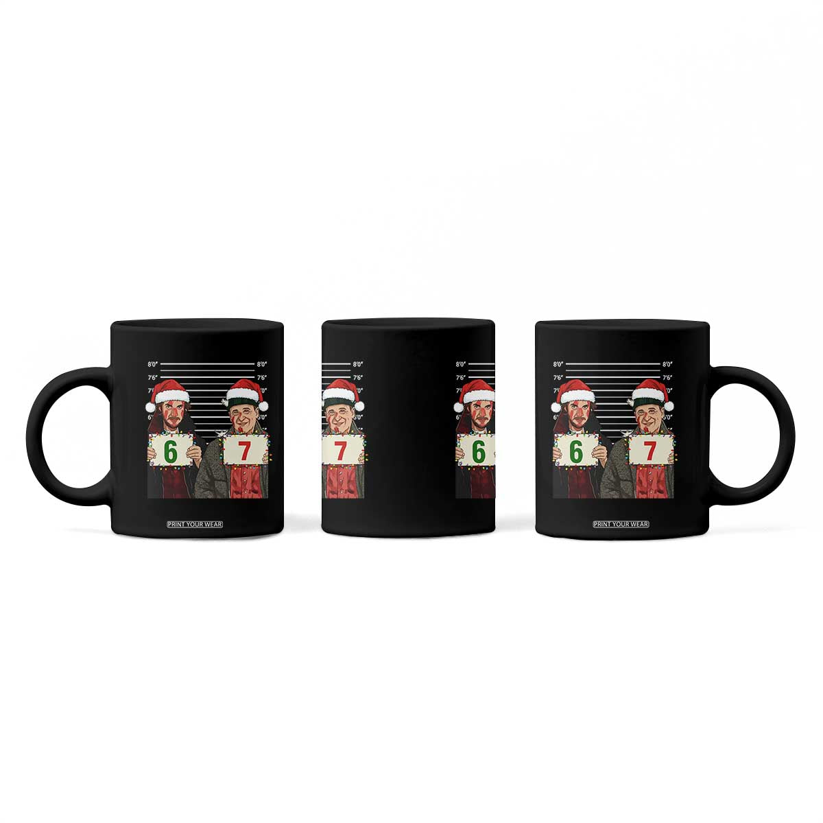 Funny 67 Christmas Movie Coffee Mug Six Seven Wet Bandits Home Xmas Alone TS11 Print Your Wear