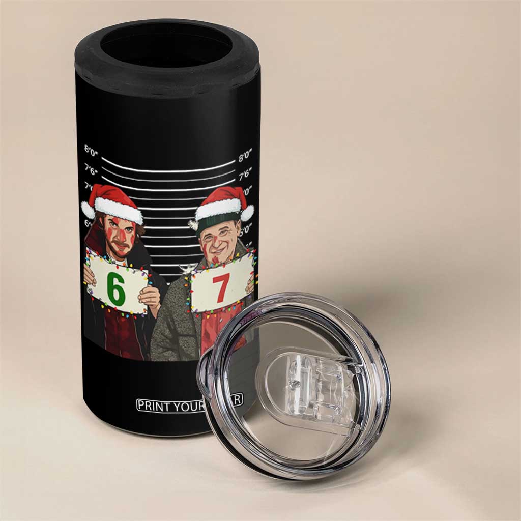 Funny 67 Christmas Movie 4 in 1 Can Cooler Tumbler Six Seven Wet Bandits Home Xmas Alone TS11 Print Your Wear