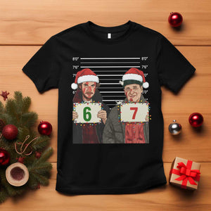 Funny 67 Christmas Movie T Shirt Six Seven Wet Bandits Home Xmas Alone TS11 Black Print Your Wear
