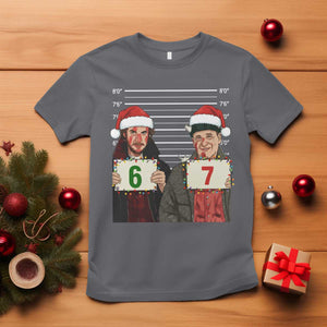 Funny 67 Christmas Movie T Shirt Six Seven Wet Bandits Home Xmas Alone TS11 Charcoal Print Your Wear