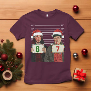 Funny 67 Christmas Movie T Shirt Six Seven Wet Bandits Home Xmas Alone TS11 Maroon Print Your Wear