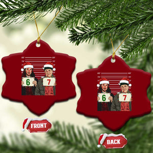 Funny 67 Christmas Movie Ceramic Ornament Six Seven Wet Bandits Home Xmas Alone TS11 Print Your Wear