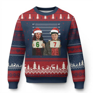 Funny 67 Xmas Movie Ugly Christmas Sweater Six Seven Wet Bandits Home Xmas Alone TS11 Navy Red Print Your Wear