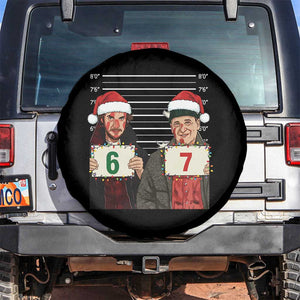 Funny 67 Christmas Movie Spare Tire Cover Six Seven Wet Bandits Home Xmas Alone TS11 No hole Black Print Your Wear