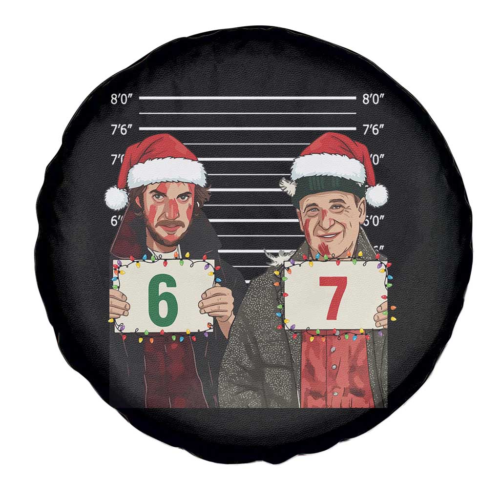 Funny 67 Christmas Movie Spare Tire Cover Six Seven Wet Bandits Home Xmas Alone TS11 Print Your Wear