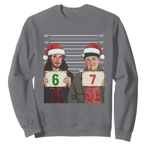 Funny 67 Christmas Movie Sweatshirt Six Seven Wet Bandits Home Xmas Alone TS11 Charcoal Print Your Wear