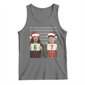 Funny 67 Christmas Movie Tank Top Six Seven Wet Bandits Home Xmas Alone TS11 Black Heather Print Your Wear