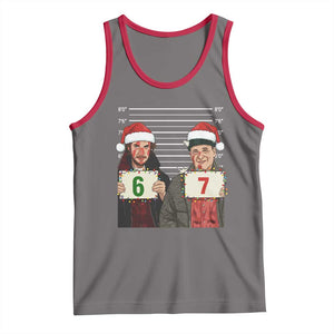 Funny 67 Christmas Movie Tank Top Six Seven Wet Bandits Home Xmas Alone TS11 Deep Heather Red Print Your Wear