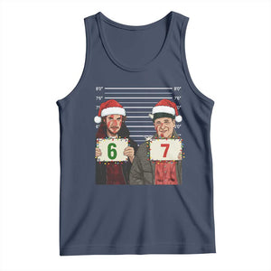 Funny 67 Christmas Movie Tank Top Six Seven Wet Bandits Home Xmas Alone TS11 Navy Print Your Wear