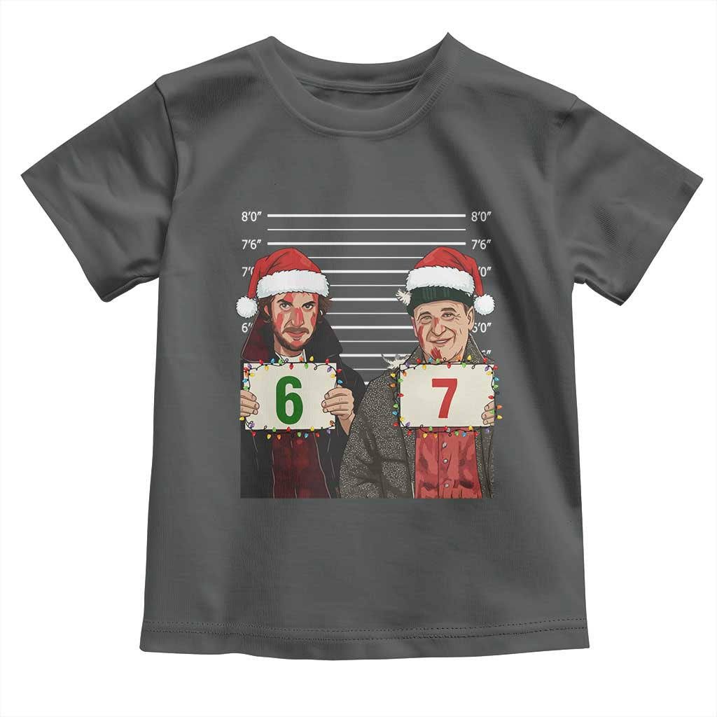 Funny 67 Christmas Movie Toddler T Shirt Six Seven Wet Bandits Home Xmas Alone TS11 Dark Heather Print Your Wear