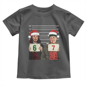 Funny 67 Christmas Movie Toddler T Shirt Six Seven Wet Bandits Home Xmas Alone TS11 Dark Heather Print Your Wear