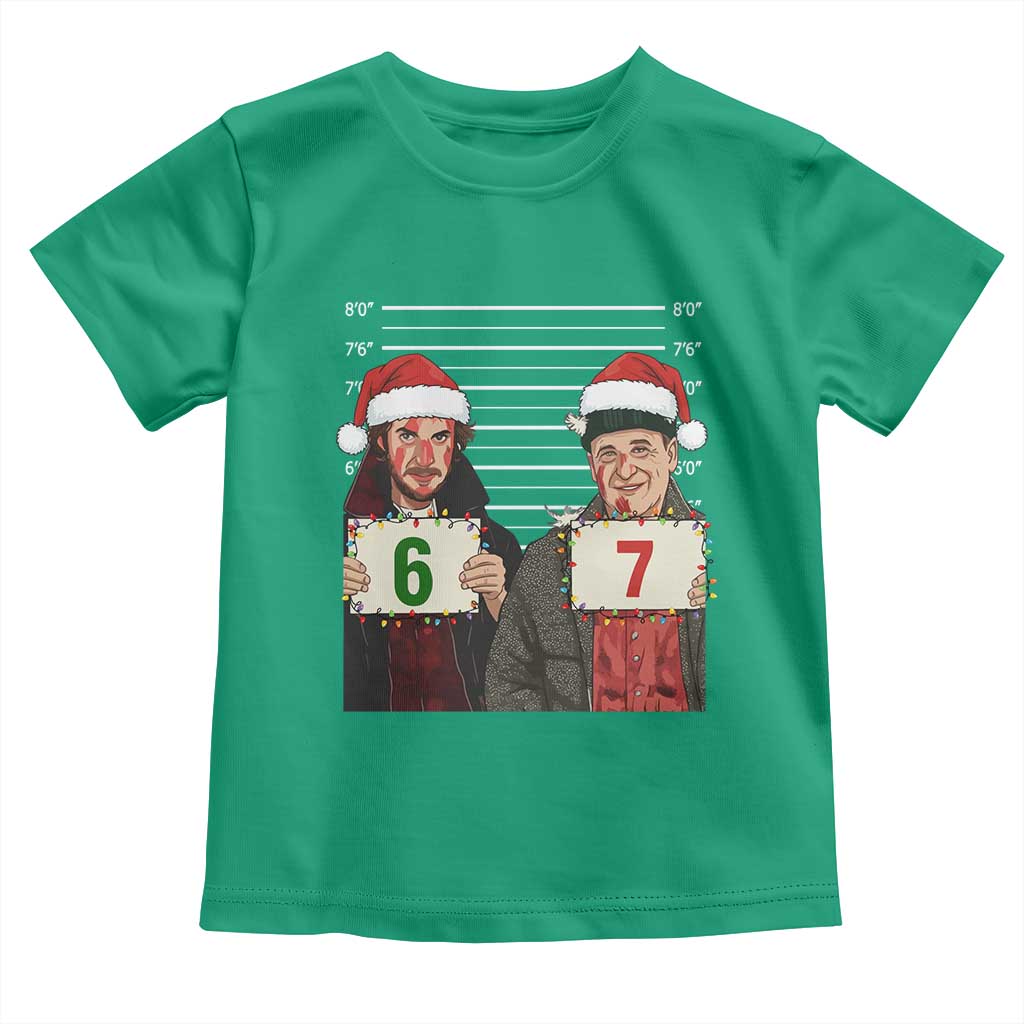 Funny 67 Christmas Movie Toddler T Shirt Six Seven Wet Bandits Home Xmas Alone TS11 Irish Green Print Your Wear