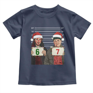 Funny 67 Christmas Movie Toddler T Shirt Six Seven Wet Bandits Home Xmas Alone TS11 Navy Print Your Wear
