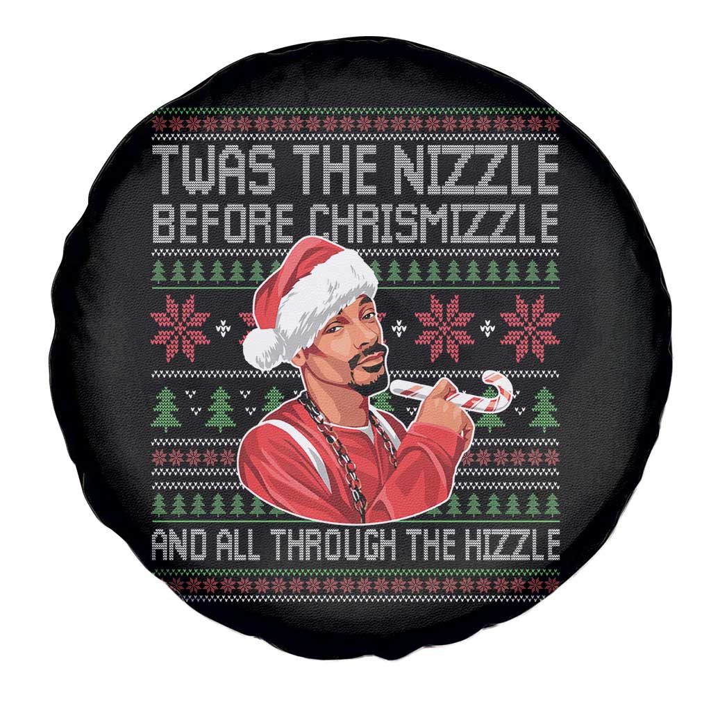 Funny Christmas Hip Hop Rap Gang Spare Tire Cover Twas The Nizzle Before Chrismizzle And All Through The Hizzle TS11 Print Your Wear