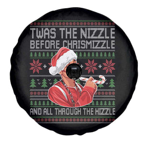 Funny Christmas Hip Hop Rap Gang Spare Tire Cover Twas The Nizzle Before Chrismizzle And All Through The Hizzle TS11 Print Your Wear