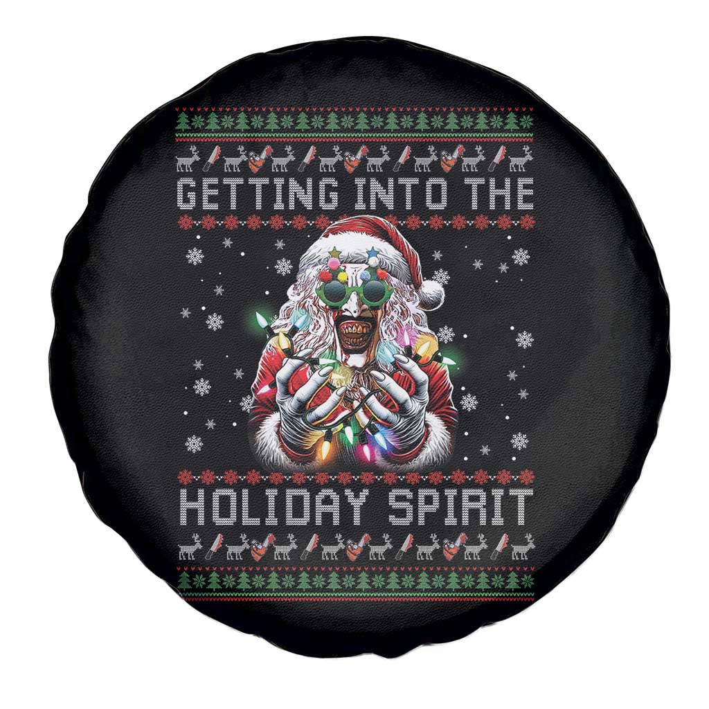 Funny Terrifier Christmas Santa Spare Tire Cover Getting Into The Holiday Spirit Horror Movie TS11 Print Your Wear