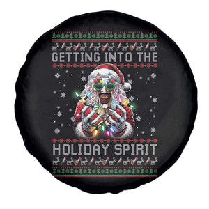 Funny Terrifier Christmas Santa Spare Tire Cover Getting Into The Holiday Spirit Horror Movie TS11 Print Your Wear