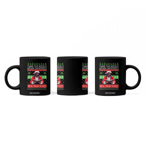 Funny Christmas Hip Hop Rap Gang Coffee Mug Twas The Nizzle Before Chrismizzle And All Through The Hizzle Weed TS11 Print Your Wear