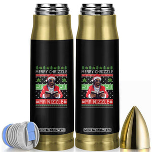 Funny Christmas Hip Hop Rap Gang Bullet Tumbler Merry Chrizzle Ma Nizzle Xmas Weed TS11 Black Print Your Wear