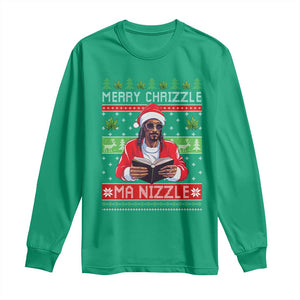 Funny Christmas Hip Hop Rap Gang Long Sleeve Shirt Merry Chrizzle Ma Nizzle Xmas Weed TS11 Irish Green Print Your Wear