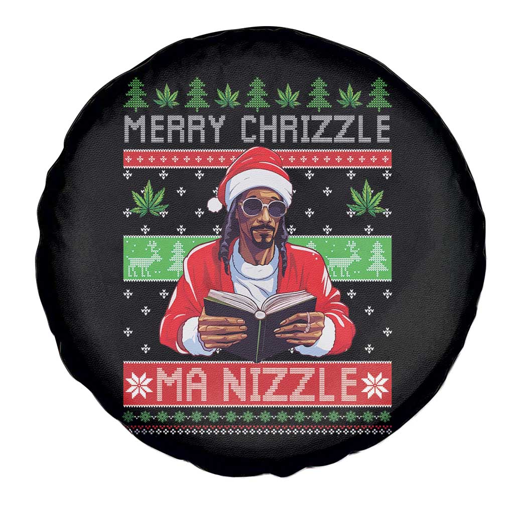 Funny Christmas Hip Hop Rap Gang Spare Tire Cover Merry Chrizzle Ma Nizzle Xmas Weed TS11 Print Your Wear