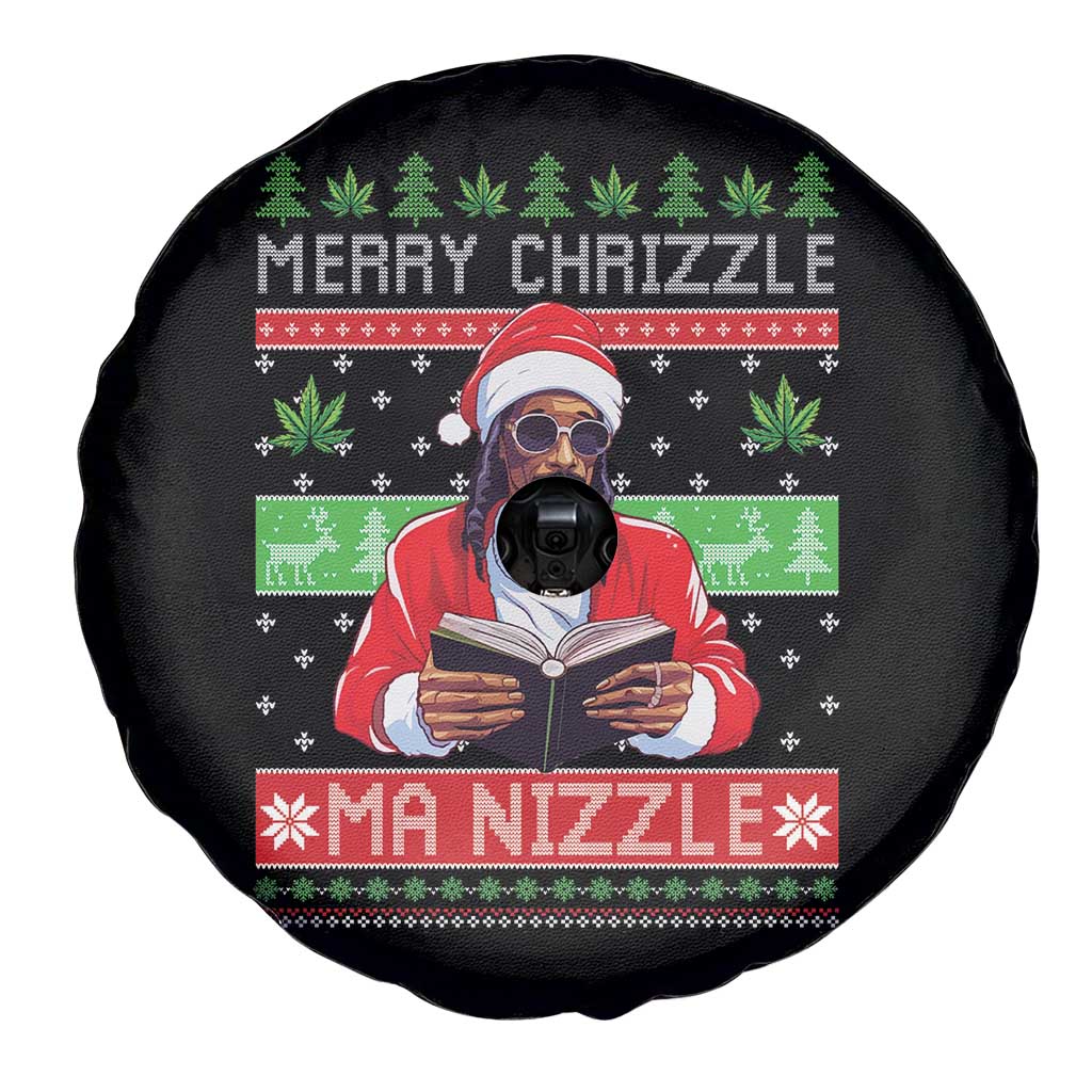 Funny Christmas Hip Hop Rap Gang Spare Tire Cover Merry Chrizzle Ma Nizzle Xmas Weed TS11 Print Your Wear