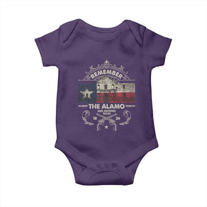 Texas Remember The Alamo San Antonio Pride Baby Onesie Texas History TS11 Purple Print Your Wear