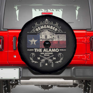 Texas Remember The Alamo San Antonio Pride Spare Tire Cover Texas History TS11 Black Print Your Wear