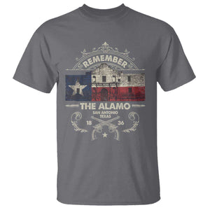 Texas Remember The Alamo San Antonio Pride T Shirt Texas History TS11 Charcoal Print Your Wear
