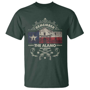 Texas Remember The Alamo San Antonio Pride T Shirt Texas History TS11 Dark Forest Green Print Your Wear