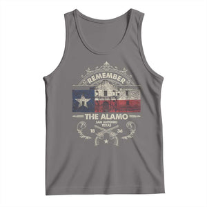 Texas Remember The Alamo San Antonio Pride Tank Top Texas History TS11 Deep Heather Print Your Wear