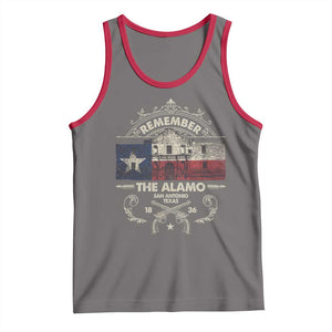 Texas Remember The Alamo San Antonio Pride Tank Top Texas History TS11 Deep Heather Red Print Your Wear
