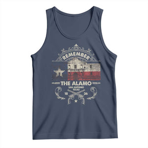 Texas Remember The Alamo San Antonio Pride Tank Top Texas History TS11 Navy Print Your Wear